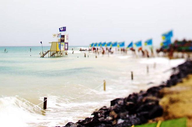 High tide at the event HQ - PWA Fuerteventura  ©  John Carter / PWA http://www.pwaworldtour.com